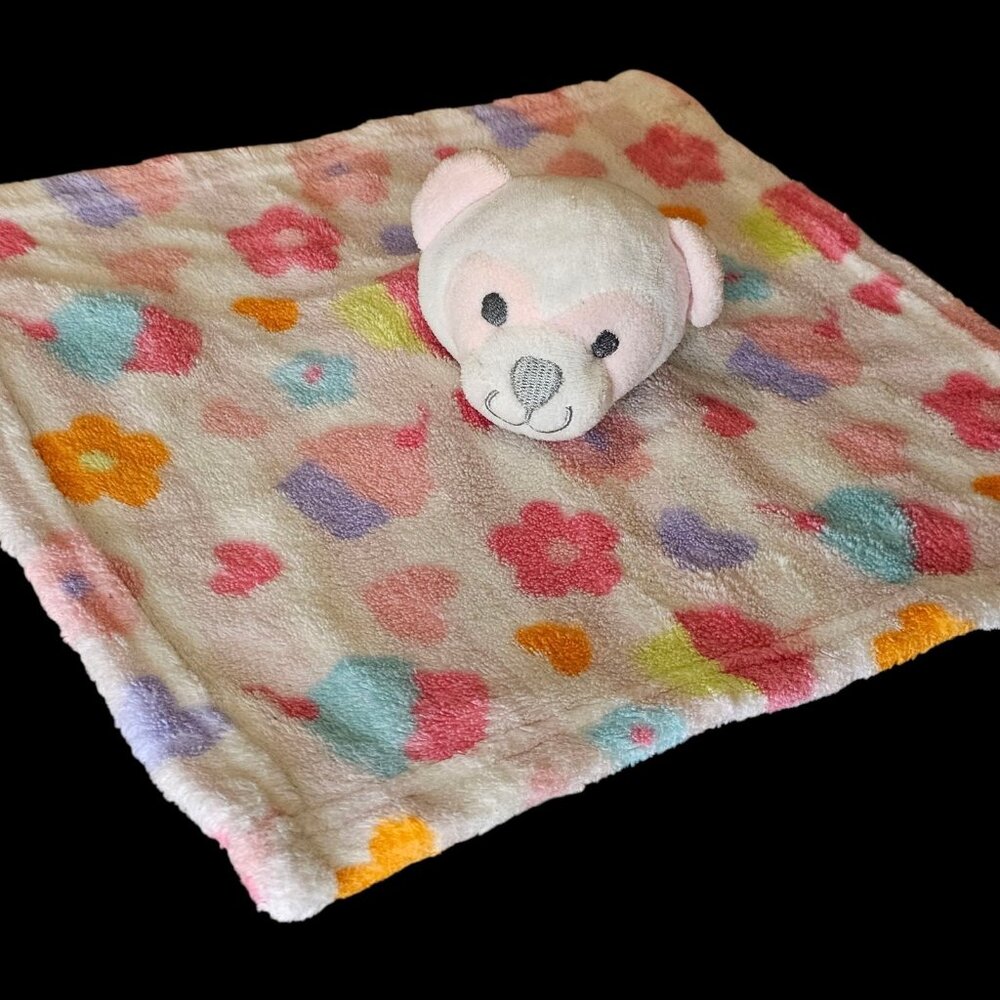 Swiggles Pink Panda Teddy Bear‎ Security Lovey Cupcakes Flowers Pink 12"